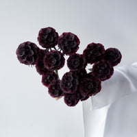 PRESERVED SCABIOSA | DEEP PURPLE