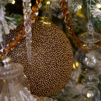 10 CM COPPER CAVIAR BAUBLE