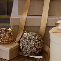 15 CM CHAMPAGNE CAVIAR BAUBLE
