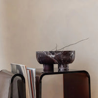 CoTHEORY | MUSE FOOTED OVAL TRAY - ROSSO LEVANTO