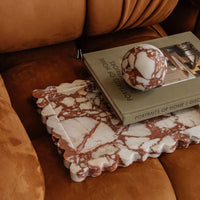 CoTHEORY | ORBIT TABLE SCULPTURE - BROWN CALACATTA