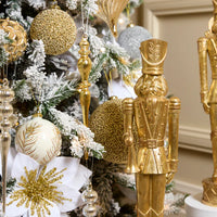 52 CM GOLDEN NUTCRACKER WITH WREATH