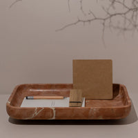 CoTHEORY | ARCHITECT FOOTED LETTER TRAY - ROSSO ALICANTE