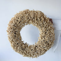 DRIED BABY’S BREATH CHRISTMAS WREATH