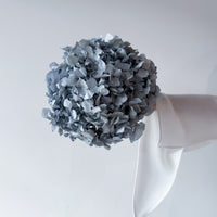 PRESERVED HYDRANGEA STEM I GREY I LARGE-LEAF