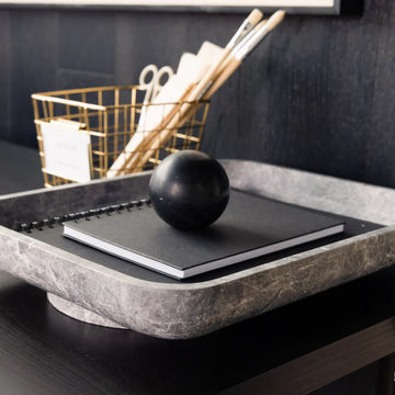 CoTHEORY | ORBIT TABLE SCULPTURE - BLACK MARQUINA