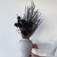 YOLANDA DRIED LAVENDER ARRANGEMENT IN HERAMA POT