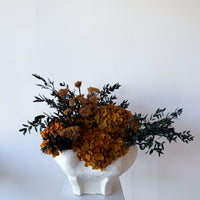 ALICE PRESERVED FLOWER ARRANGEMENT IN CONCH BOWL