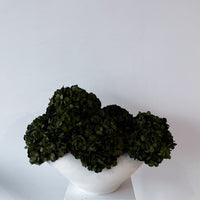 CHARLOTTE GREY-BLUE PRESERVED HYDRANGEAS IN THEO VASE