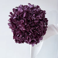 PRESERVED HYDRANGEA STEM I GRAPE I LARGE-LEAF