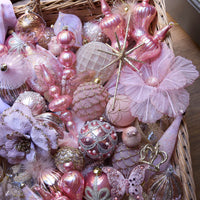 BLUSH FROSTED QUILT BAUBLE