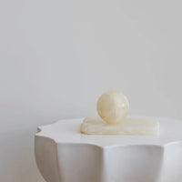CoTHEORY | ORBIT TABLE SCULPTURE - WHITE ONYX