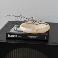 CoTHEORY | SOLSTICE SCULPTED TRAY - WHITE ONYX