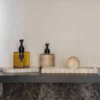 CoTHEORY | PALAZZO SCALLOPED BAR TRAY - WHITE ONYX