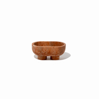CoTHEORY | MUSE FOOTED OVAL TRAY - ROSSO ALICANTE
