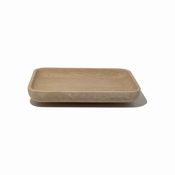 CoTHEORY | ARCHITECT FOOTED LETTER TRAY - BEIGE TRAVERTINE