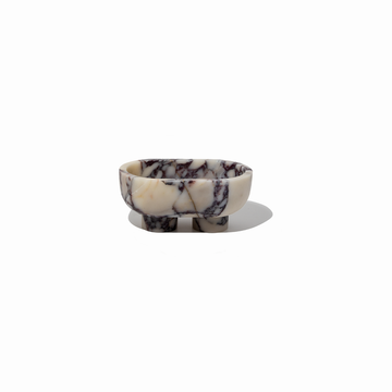 CoTHEORY | MUSE FOOTED OVAL TRAY - VIOLA CALACATTA