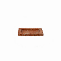 CoTHEORY | PALAZZO SCALLOPED TRAY & INCENSE HOLDER - ROSSO ALICANTE
