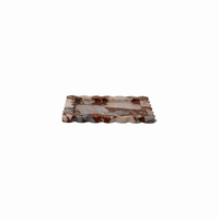 CoTHEORY | PALAZZO SCALLOPED TRAY - BROWN CALACATTA
