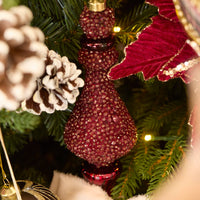 EXQUISITE BEADED BURGUNDY FINIAL