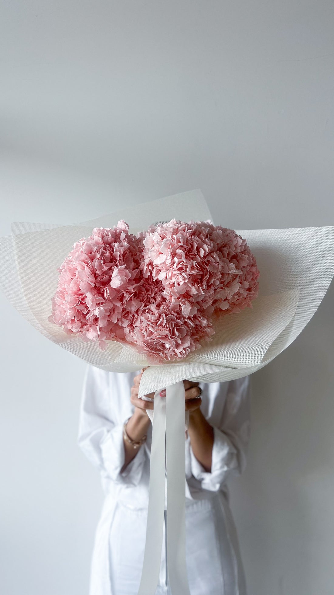 SAKURA PINK PRESEREVED HYDRANGEA BOUQUET