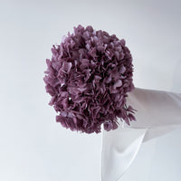 PRESERVED HYDRANGEA STEM I TARO PURPLE I LARGE-LEAF