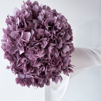 PRESERVED HYDRANGEA STEM I TARO PURPLE I LARGE-LEAF