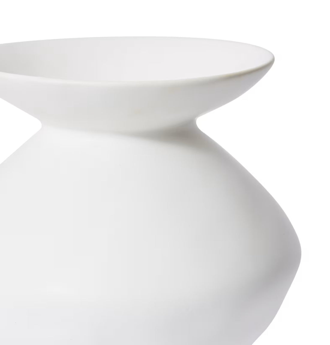 NAKANO FLARED VASE WHITE 26x26x29cm