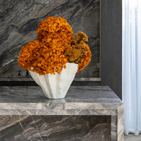 SOMA DRIED AND PRESERVED FLOWER ARRANGEMENT IN FLUTE VASE