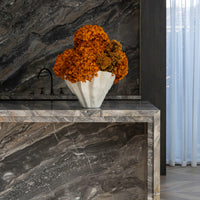 SOMA DRIED AND PRESERVED FLOWER ARRANGEMENT IN FLUTE VASE