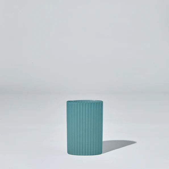 RIPPLE VASE  STEEL BLUE (S)