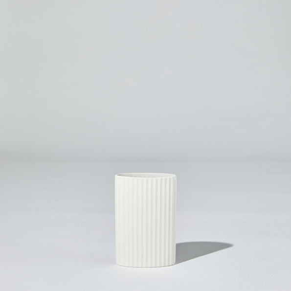 RIPPLE VASE SNOW (S)
