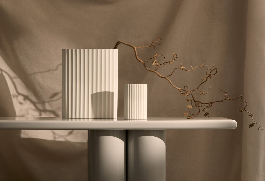 RIPPLE VASE SNOW (S)