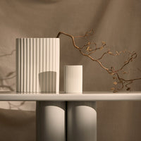 RIPPLE VASE SNOW (S)