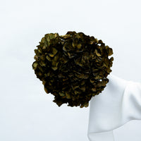 PRESERVED HYDRANGEA STEM I OLIVE GREEN I LARGE-LEAF