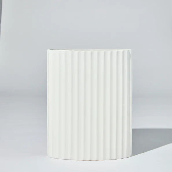 RIPPLE VASE  SNOW (S)