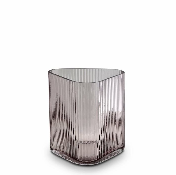 PYRAMID VASE  ROSE (L)