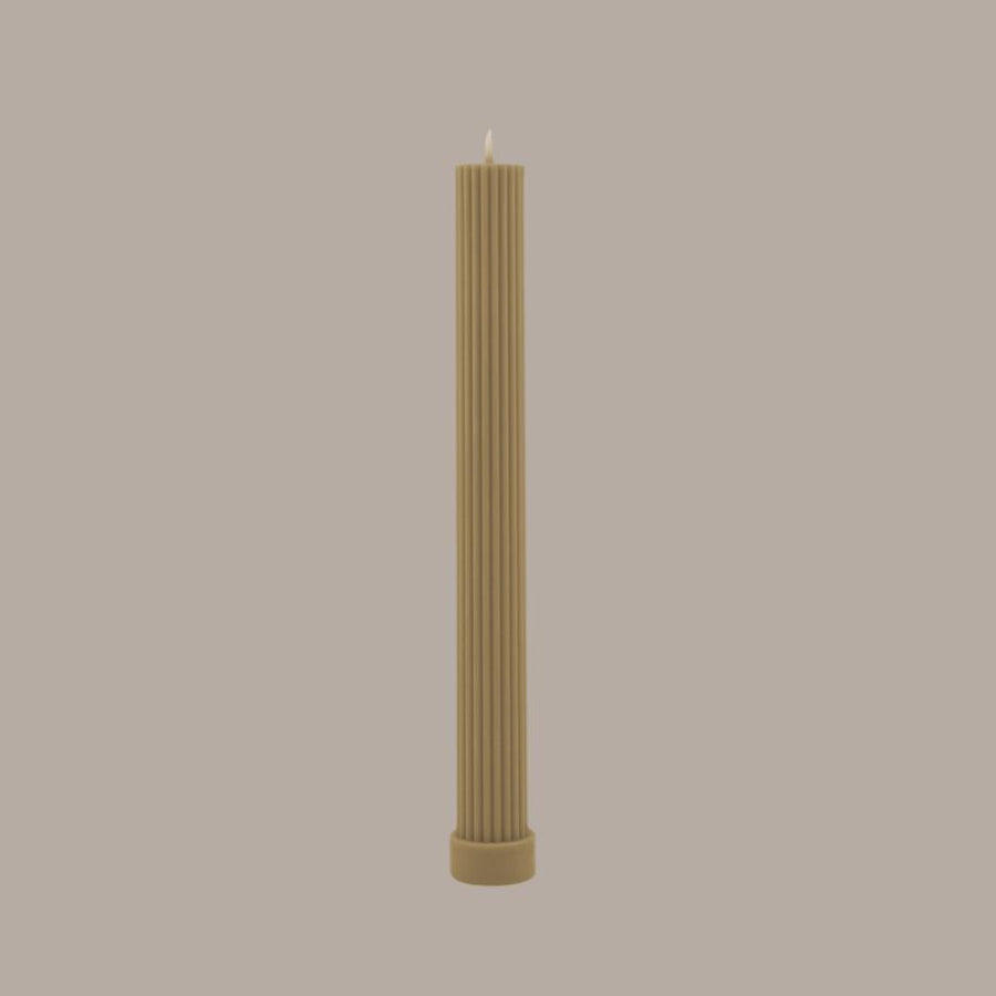Column Pillar Candle Duo - HONEY -
