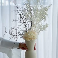HILLIER - preserved flowers in a bell-shaped vase