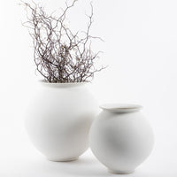 NAKANO VASE MATT WHITE 25X25X25cm