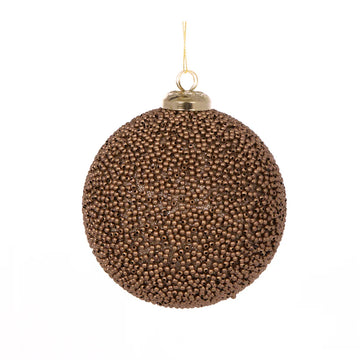 10 CM COPPER CAVIAR BAUBLE