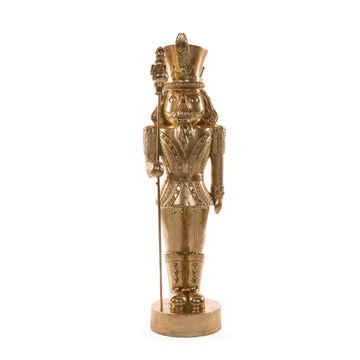 123 CM GILDED NUTCRACKER WITH STAFF
