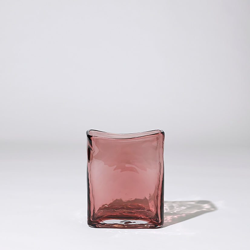 BLOCK VASE  ROSE (L)