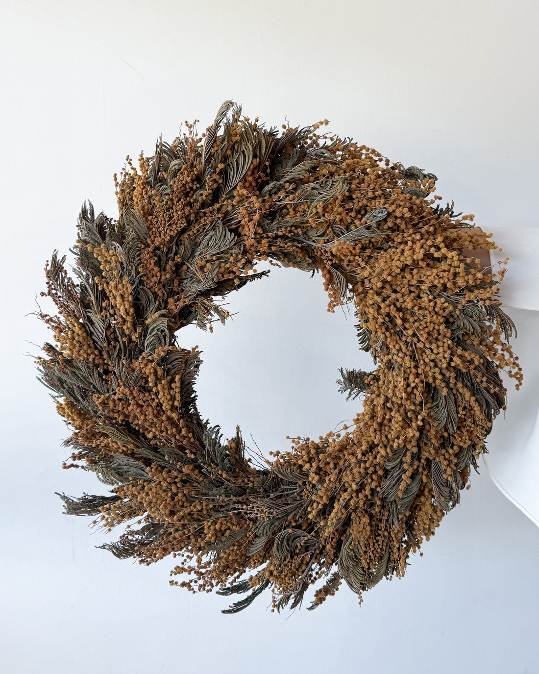 DRIED ACACIA CHRISTMAS WREATH
