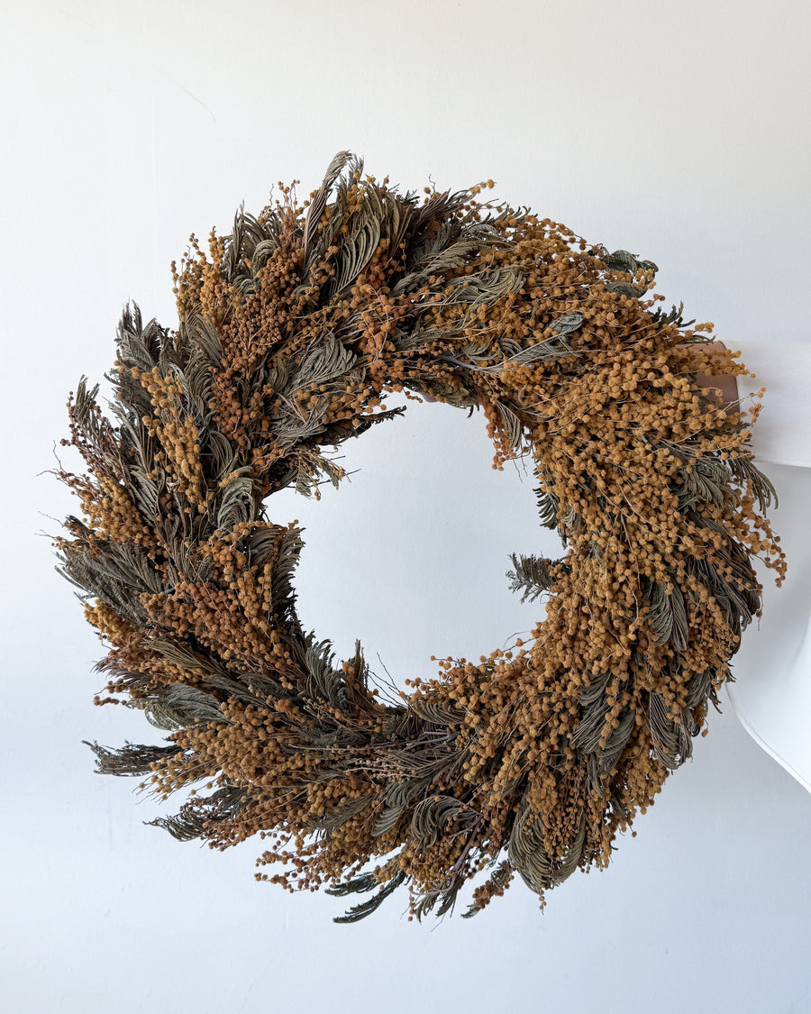 DRIED ACACIA CHRISTMAS WREATH