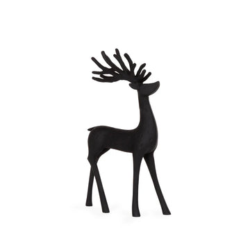 31.5 CM MINIMAL BLACK REINDEER