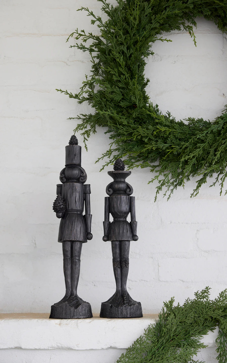 45 CM RUSTIC PINECONE SOLDIER