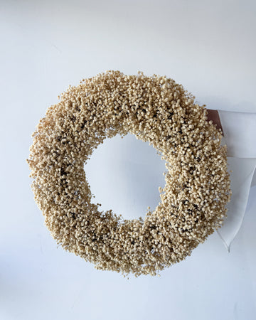 DRIED BABY’S BREATH CHRISTMAS WREATH