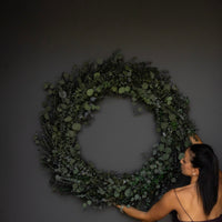 PRESERVED EUCALYPTUS GUM CHRISTMAS WREATH XXL