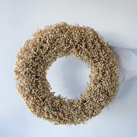 DRIED BABY’S BREATH CHRISTMAS WREATH